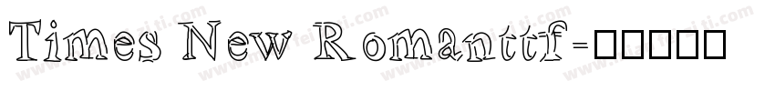 Times New Romanttf字体转换